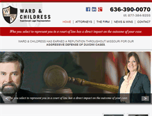 Tablet Screenshot of criminaldefensemo.com